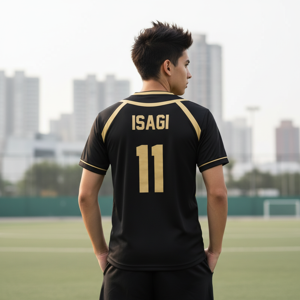 Photo lifestyle arrière du jersey Isagi 11
